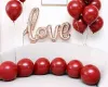 10-inch single-layer pomegranate red latex ins popular balloon wedding room decoration, seeking wedding Valentine's Day gemstone red balloons Specification image